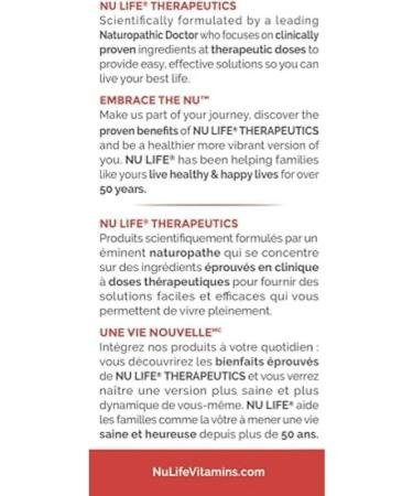 NuLife Therapeutics by NuLife Vitamins Fatigue Therapy - Energy for Body & Mind 60 Count 60 Count (Pack of 1) - Buy Online on GoSupps.com