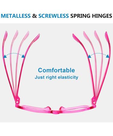 Must Buy Metalless Reading Glasses - Different Strengths for Each Eye | Transparent Right Eye +0.00 | Perfect for Comfort & Clarity - Buy Online on GoSupps.com