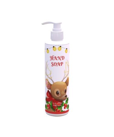Christmas Hand Soap Deer Lights Design | Fresh Green Tea & Lemon Scent | 1 Pack 16 oz Pump Bottle | Magical Christmas Bathroom & Kitchen Decor | Paraben-Free Made in USA 1 16 Fl Oz (Pack of 1)