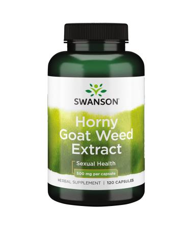 Swanson Horny Goat Weed Extract 500 Milligrams 120 Capsules