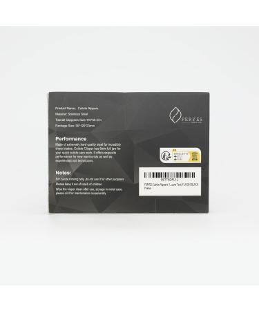 FERYES Cuticle Nippers - Professional Stainless Steel Cuticle Cutter and Trimmer for Manicure - Black - Buy Online on GoSupps.com