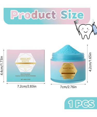 Teegxddy 1 box of tooth whitening powder 100 g deep cleaning against coffee and tea stains with highquality ingredients Rapid White teeth whitening - Buy Online on GoSupps.com