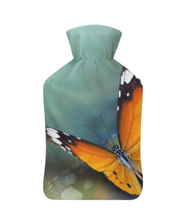 Hot Water Bottle With Lid Butterfly Rubber Hot Water Bag For Pain Relief Cramps Foot Warmer Hot And Cold Therapy