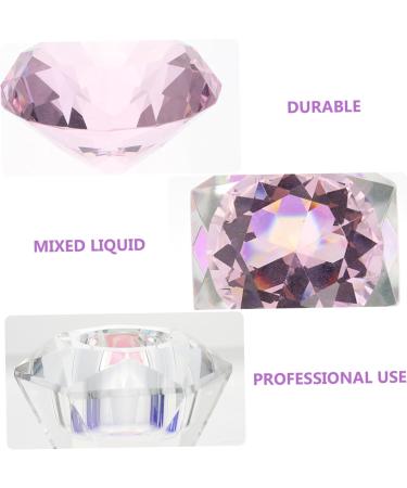 POPETPOP 3 Pcs Nail Art Crystal Cup Glass Mugs with Lids Matte Powder Sheer Nail Polish Acrylic Nail Dappen Dish Crystal Dappen Dish Cups Glass Container with Lid Nail Cup Nail Glass Cup 5.5x5.5cmx3pcs Pinkx3pcs - Buy Online on GoSupps.com