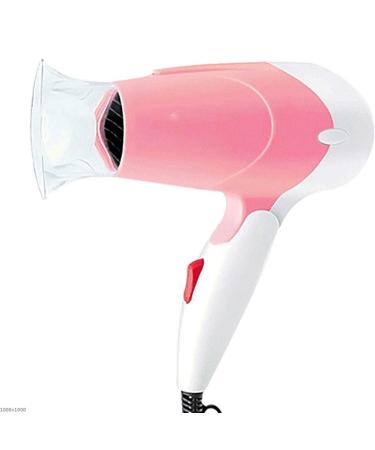 ADITAM Compact Hair Dryer Can Be Folded Light and Compact Two-Speed Wind Speed up Drying Save Time Product Color: Blue Pink/Pink Double The Comfort