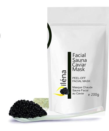 Alginate peel-off moisture powder mask blackhead remover vegan no washing up peeling and pore cleaning 200 g + free dose (hot caviar mask facial sauna)