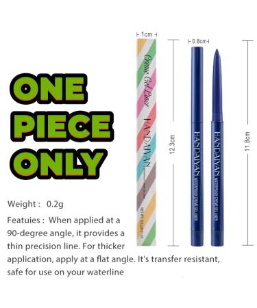 Shop Dark Blue Retractable Eyeliner Pencil - Creamy Pigmented & Smudge-Proof | A-Dark Blue Shine - Buy Online on GoSupps.com