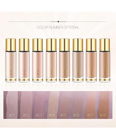 siduytin 30ml Face Foundation Oil Control Full Coverage Concealer Waterproof Long Lasting Natural Whitening Portable Makeup Type 1 - Buy Online on GoSupps.com