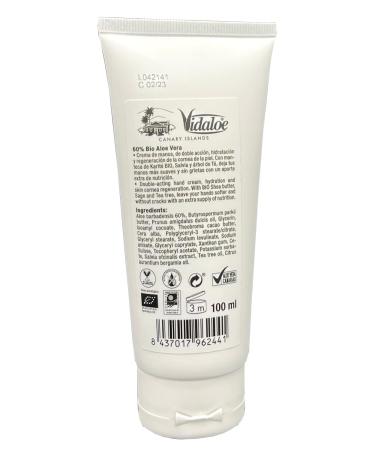 Vidaloe Hand Cream 100ml - Natural & Ecological Aloe Vera for Soft Hydrated Hands | International Shipping Available - Buy Online on GoSupps.com