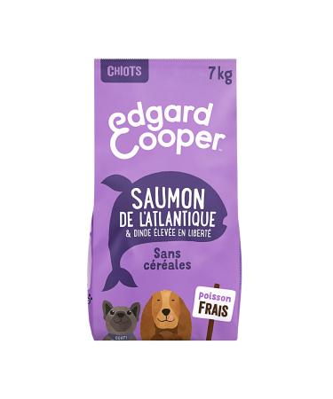 Edgard & Cooper Puppy Dry Food (Salmon & Turkey 7kg) Grain Free Fresh Meat & Fish & Quality Protein Real Ingredients for Dogs Hypoallergenic No Added Sugars