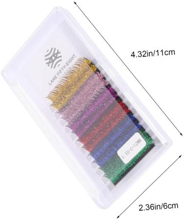 Angoily 18 Pairs Glitter False Eyelashes Halloween Costumes Flash Costume Lash Extension Supplies Eyelashes with Color Makeup Eyelashes Colored Lashes Color Lashes Colored Fur Fiber Dense - Buy Online on GoSupps.com