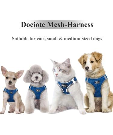 Small Dogs No Pull Harness | Reflective Breathable Mesh | Step-In Vest with Leash | Adjustable for Walking & Training | Blue - Buy Online on GoSupps.com