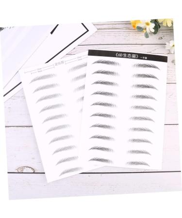 Beavorty 4 Sheets Pairs Makeup Brow Sticker Black Makeup Eyebrow Makeup Tools Eyebrow Stickers 6 Proof - Buy Online on GoSupps.com