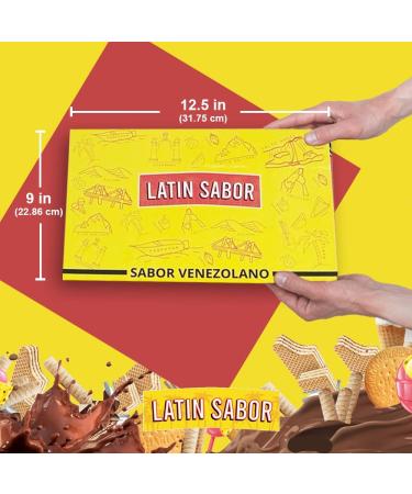Latin Sabor Venezuelan Sweet Snacks Gift Crate - Assorted Cookies, Chips & Candies Mix - Cocosette, Susy, Toronto Chocolate - 30 Count - Buy Online on GoSupps.com