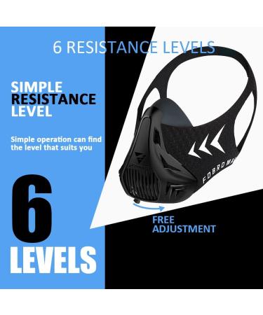 FDBRO Sport Mask 3.0 for Fitness Running & Training | High Altitude Face Mask with Carry Box - Medium Black - Buy Online on GoSupps.com