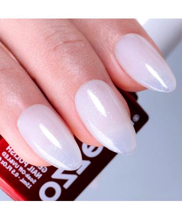 Ozzeal Milky White Silver Glitter Gel Nail Polish 0.5 Fl Oz - Soak off UV LED Nail Gel Polish for Manicure - Buy Online on GoSupps.com