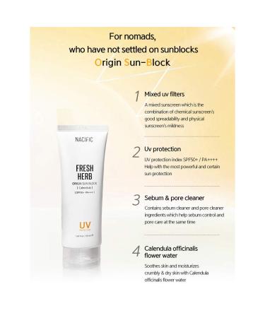 Nacific x Stray Kids Fresh Herb Origin Sun Block 2 PCS + 4 PCS Photo Cards | Facial Sunscreen by KOSBEAUTY - Buy Online on GoSupps.com