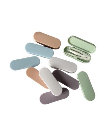 10 Packs Portable Contact Lens Stick Tool Case Set Contact Lenses Remover and Insertion Tool (Inserter/Remover+Tweezer with Soft Tip) Candy Color (10)