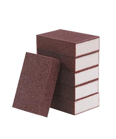 Scrubber Set Emery Sponge Wipe Kitchen Dishwashing Pot Brush Rust Removal Grinding Sponge Block Household Cleaning Brush Pot Supplies Sponge(Brown) A Brown