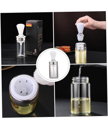Zerodeko 1pc Oil Brush Bottle Glass Home Oil Bottle Barbecue Brush Kitchen Glass Oil Bottle Barbecue Oil Bottl Seasoning Oil Containers Cooking Oil Container Bbq Decanter White Plastic Seal 18X5X4CM White - Buy Online on GoSupps.com