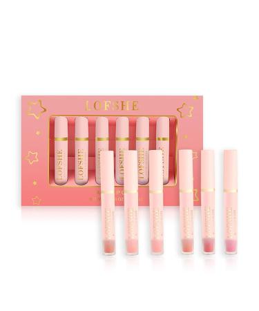 BonnieStore 6Pcs Matte Liquid Lipstick Set - Long Lasting, Waterproof Velvet Lip Gloss in 6 Colors - Buy Online on GoSupps.com