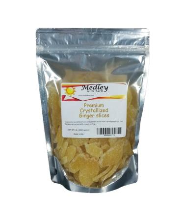Medley Hills Farm Dried Crystallized Ginger slices 1 lb