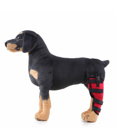Dog Right Hind Leg Knee Brace Dog Braces for Back Legs Super Supportive for Heals Prevents Injuries Sprains Protects Wounds. B Small