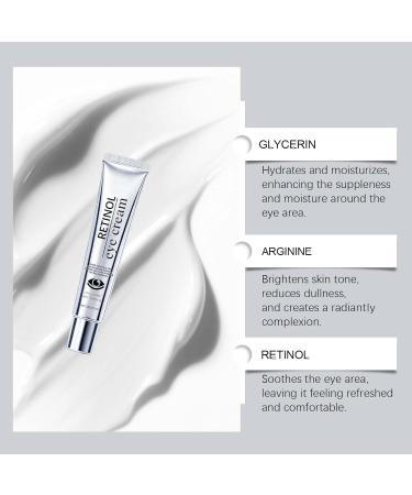  XUSHAOLUN Retinol Eye Cream for Dark Circles & Puffiness Anti-Aging Eye Cream Moisturizing Serum & Firming Cream for Dark Circles Anti-Wrinkle Cream (4PCS) - Buy Online on GoSupps.com