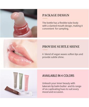  Sitovely 4-color tinted lip balm moisturizing peptide lip tint glossy lip gloss nourishing and shiny lip oil soothes and softens dry lips - Buy Online on GoSupps.com