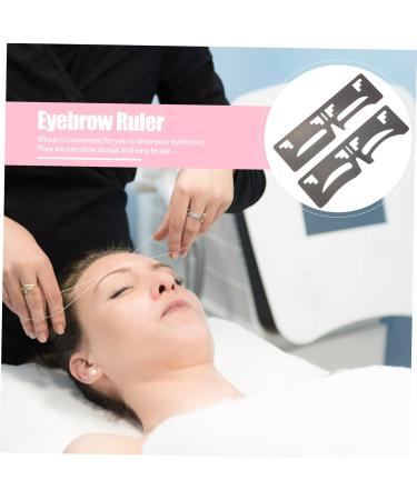 Beavorty 6 Pcs Eyebrow Ruler Brow Template Brow Shaping Ruler T Tool Eyebrow Guide Ruler Mold Eyebrow Shape - Buy Online on GoSupps.com