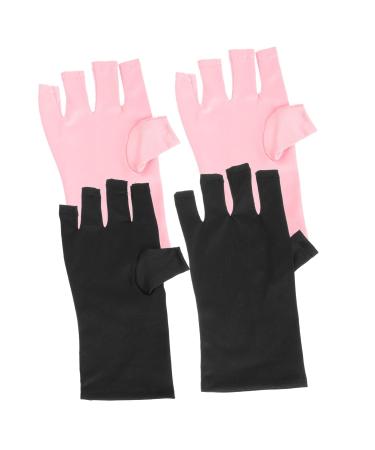 Healeved 6 Pairs Nail Gloves Nail Art Supplies Gel Manicure Gloves Cotton Gloves for Manicures Protective Gloves Uv Prevention Gloves Nail Uv Gloves Polyester Fingerless Grill Lamp - Buy Online on GoSupps.com