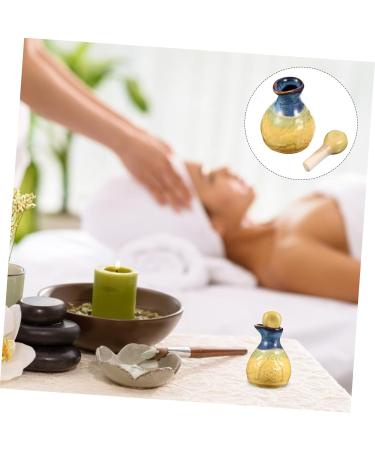 MAGICLULU 2 Sets Aromatherapy Bottle Liquid Dispenser Lotion Dispenser Bottle Liquid Containers Decorative Small Vials Refillable Bottle Perfume Essential Oil Water Dispenser Ceramics - Buy Online on GoSupps.com