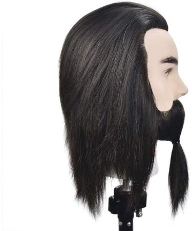 Real Human Hair Training Head - Adjustable Female Tailor Puppet for Hairdressing Perming and Coloring - Buy Online on GoSupps.com
