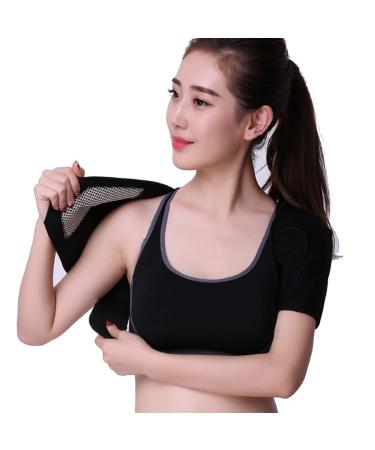 Adjustable Shoulder Brace for Men and Women - Double Shoulder Support Compression Sleeve for Rotator Cuff - Self-heating Posture Corrector & Warmer XL - Buy Online on GoSupps.com