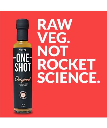 Steeps One Shot | Honey | Raw & Unpasteurised Organic Apple Cider Vinegar | Unfiltered with the Mother with Honey Turmeric & Ginger | 25 x Health Drink Shots - Buy Online on GoSupps.com