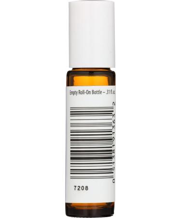 Aura Cacia Amber Roll-On Bottle with Writable Label | 0.31 fl. oz. - Perfect for Essential Oils | International Shipping Available - Buy Online on GoSupps.com
