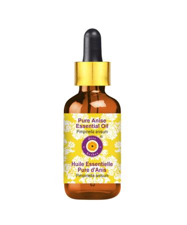 d ve herbes Pure Anise Essential Oil (Pimpinella anisum) with Glass Dropper Steam Distilled 50ml (1.69 oz)