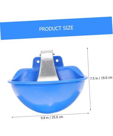 Yardenfun Stainless Sink Farm Feeding Water Bowl Livestock Drinking Bowl Drinking Fountain Tool Large - Buy Online on GoSupps.com