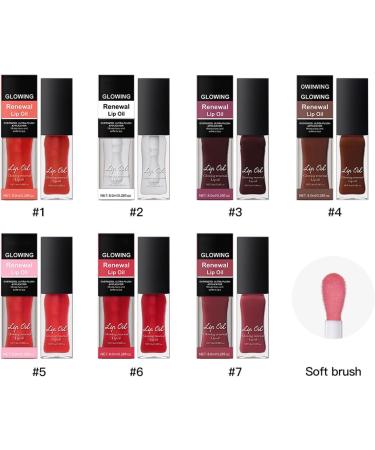 Lip Oil for Hydrated and Repaired Lips 7 Colors Liquid Lipstick Suitable for School Office and Outdoors Liquid Lipstick - Buy Online on GoSupps.com