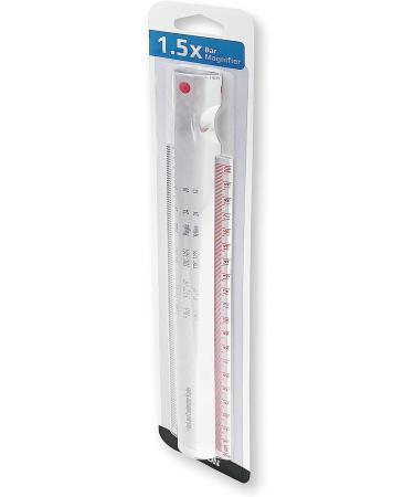 Carson 8 Bar Ruler Magnifier with 1.5X Magnification - Inch and Centimeter Markings (MR-65) - Buy Online on GoSupps.com