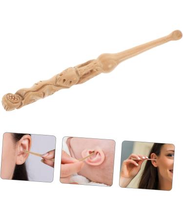 KAILIKETIY Peach Wood Carved Ear Scoop War Wax Removal Tool Earwax Cleaner for Ears - Buy Online on GoSupps.com