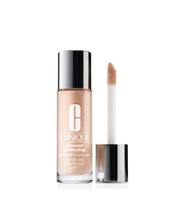 Clinique Beyond Perfecting Liquid Lightweight Full Coverage Foundation + Concealer For Dry Combination to Oily Skin Types AC Alabaster CN 10