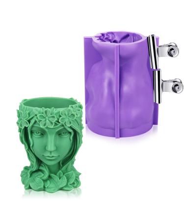 Pot Silicone Mold  Lady Head Planter Vase Mold  Pen Brush Holder Mold for Resin  Concrete  Plaster  Polymer Clay Goddness - Buy Online on GoSupps.com