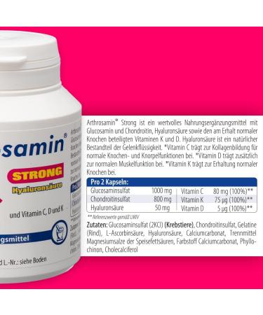 Arthrosamin Strong Joint Capsules with Hyaluronic Acid - 90 Capsules for Joint Health | International Shipping - Buy Online on GoSupps.com