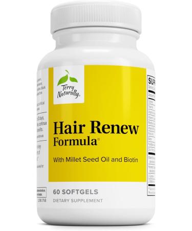 Terry Naturally Hair Renew Formula - 60 Softgels for Healthy Hair Growth - Buy Online on GoSupps.com
