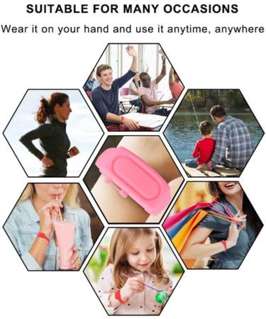 Healifty 5 Sets Silicone Hand Wash Wristband with Squeeze Bottles - Portable & Refillable for Outdoor Winter Travel - Buy Online on GoSupps.com