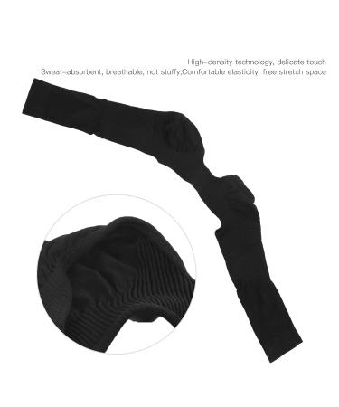 Back Shoulder Protector Arm Sleeve Posture Corrector Arm and Shoulder Corset Arm Slimming Shaper(Black M) - Buy Online on GoSupps.com