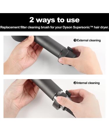 Filter Cleaning Brush Attachment for Dyson Supersonic Hair Dryer | Enhance Your Hair Care Routine | Universal Compatibility  - Buy Online on GoSupps.com
