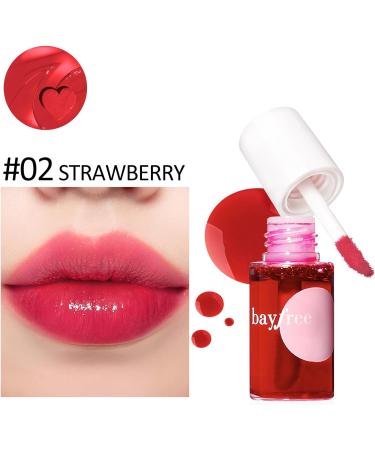 Erinde Lip Tint Stain Mini Pink Cheek Stain Water Tint Korean Lip Color #02 STRAWBERRY - Buy Online on GoSupps.com