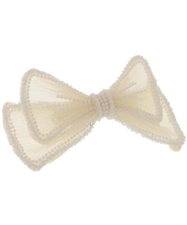Beaupretty 1pc Hairpin Bowknot Hairpins Large Hair Bows Wedding Hair Clips for Brides Rhinestone Headpiece Goody Hair Clips for Women Pearl Tiara Women Barrette Girl Hairpin Barrette